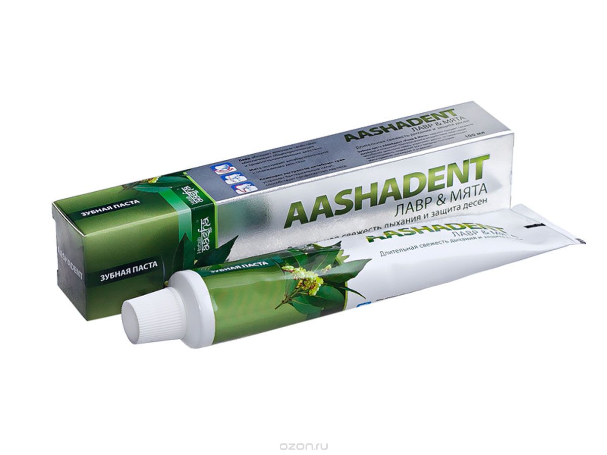 Aashadent Зубная паста Лавр и Мята, 100 мл