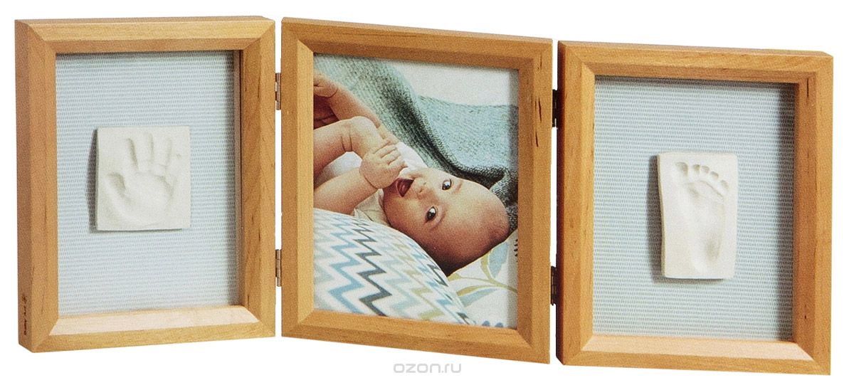 Baby Art Рамочка тройная Классика цвет дерево