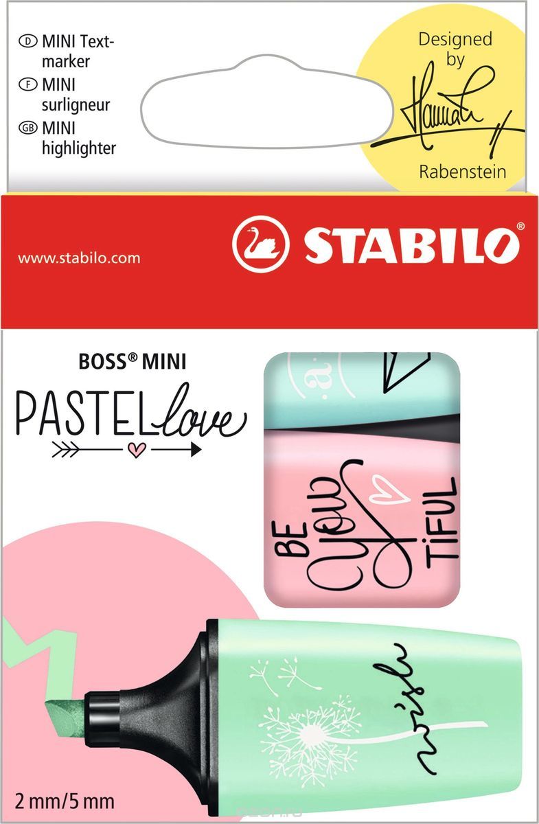 STABILO   Boss Mini Pastel Love 3  07/03-57