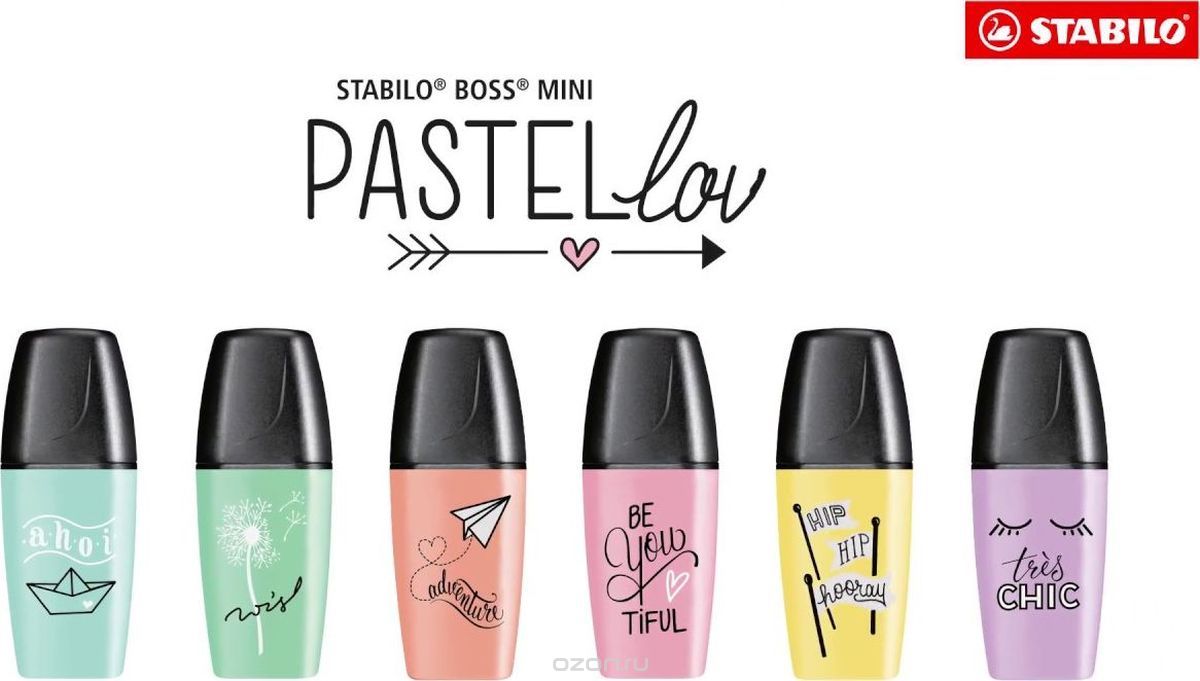 STABILO   Boss Mini Pastel Love 6 