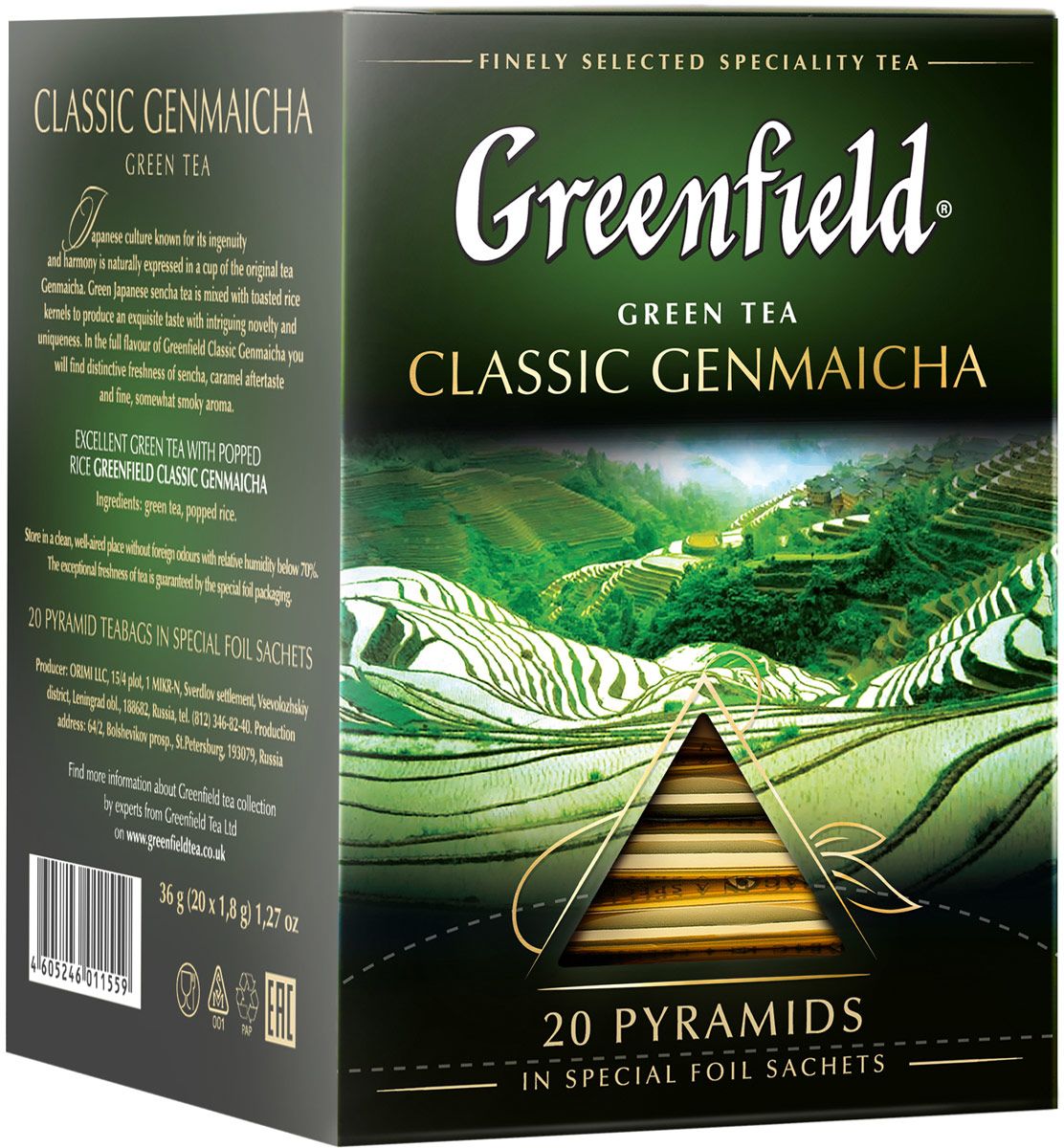 Greenfield Classic Genmaicha       , 20 