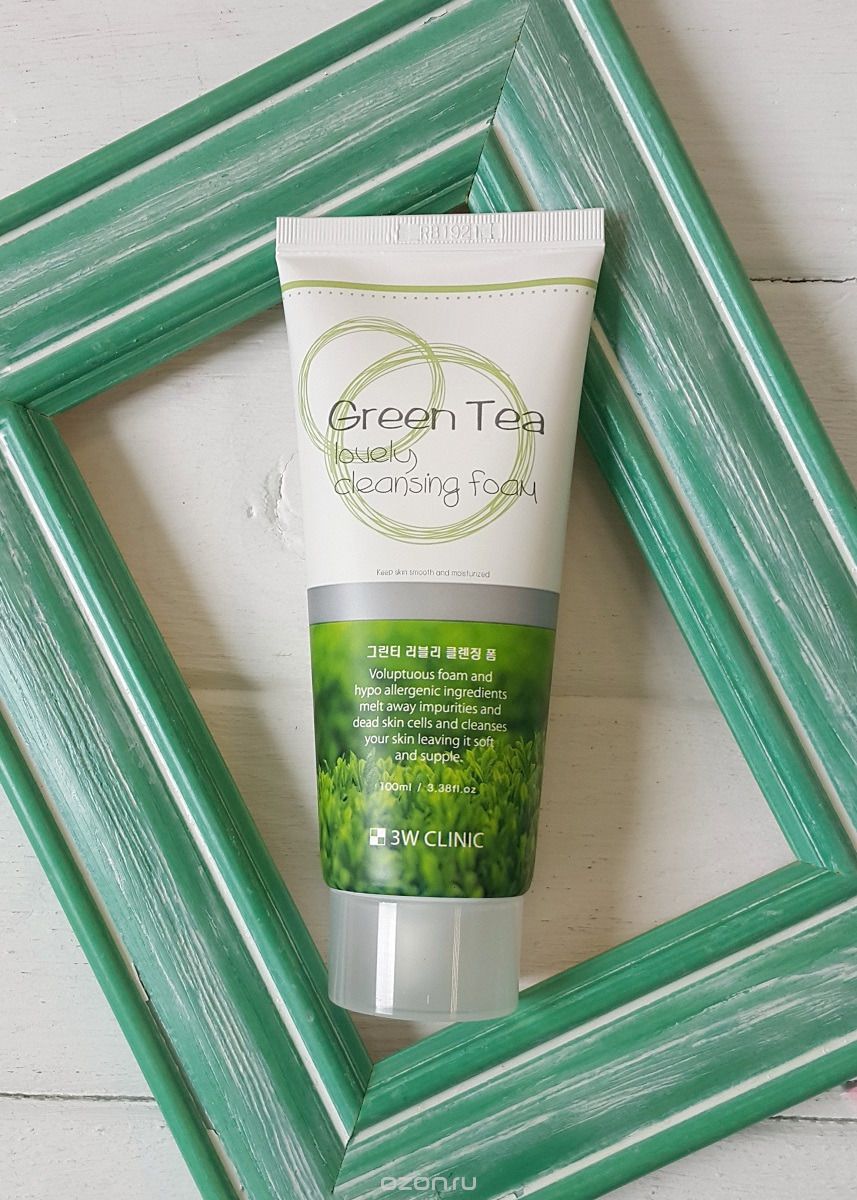 3W Clinic Пенка для умывания Green Tea, 100 мл