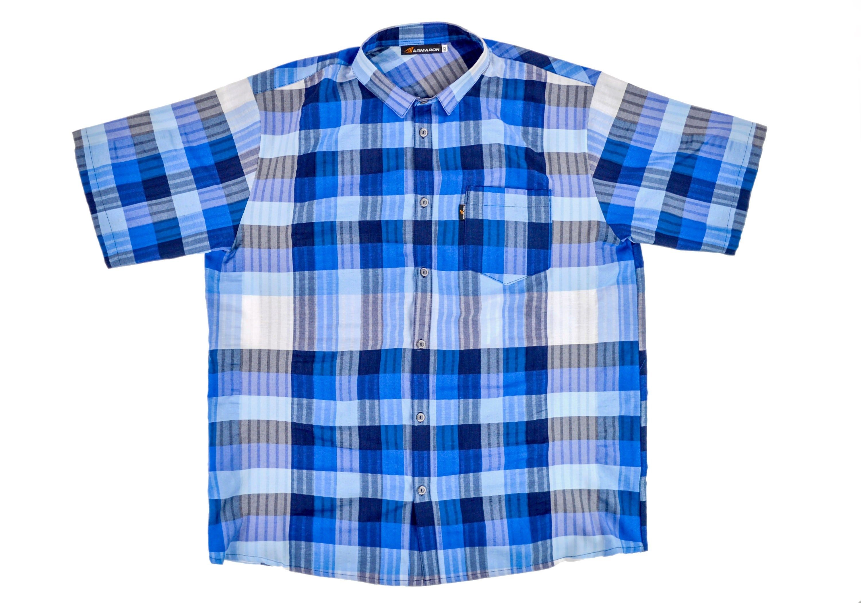 Рубашка ARMARON 104/син_58, синий 58 размер